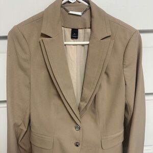 WHBM Tan Blazer/Jacket Size 8